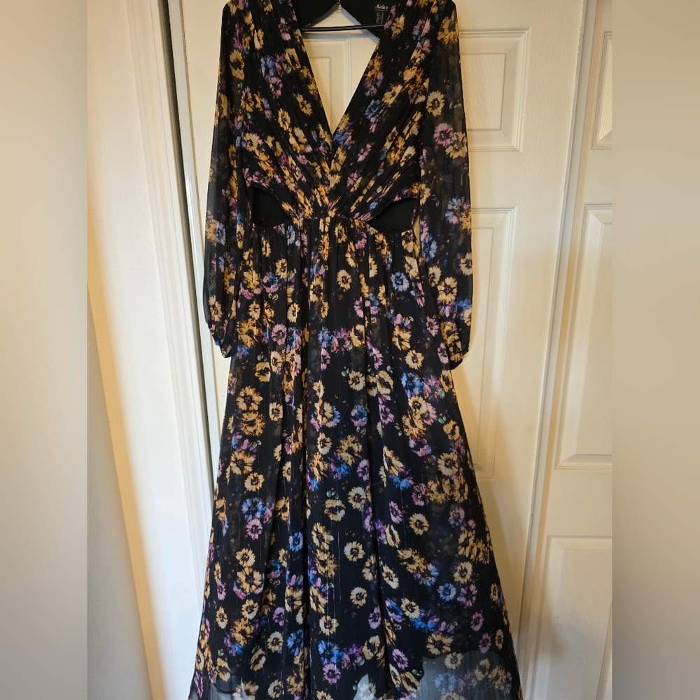 Floral Long Sleeve Maxi Dress